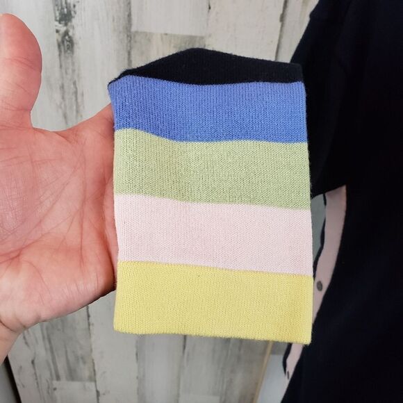 Talbots Side Striped Sweater Sz M - Picture 2 of 6